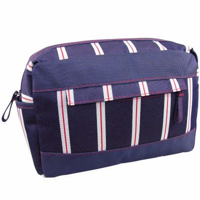 Striped Toiletries Bag Personalised